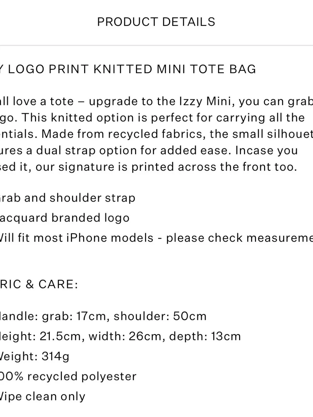 All Saints Canvas mini tote - Picture 5 of 5